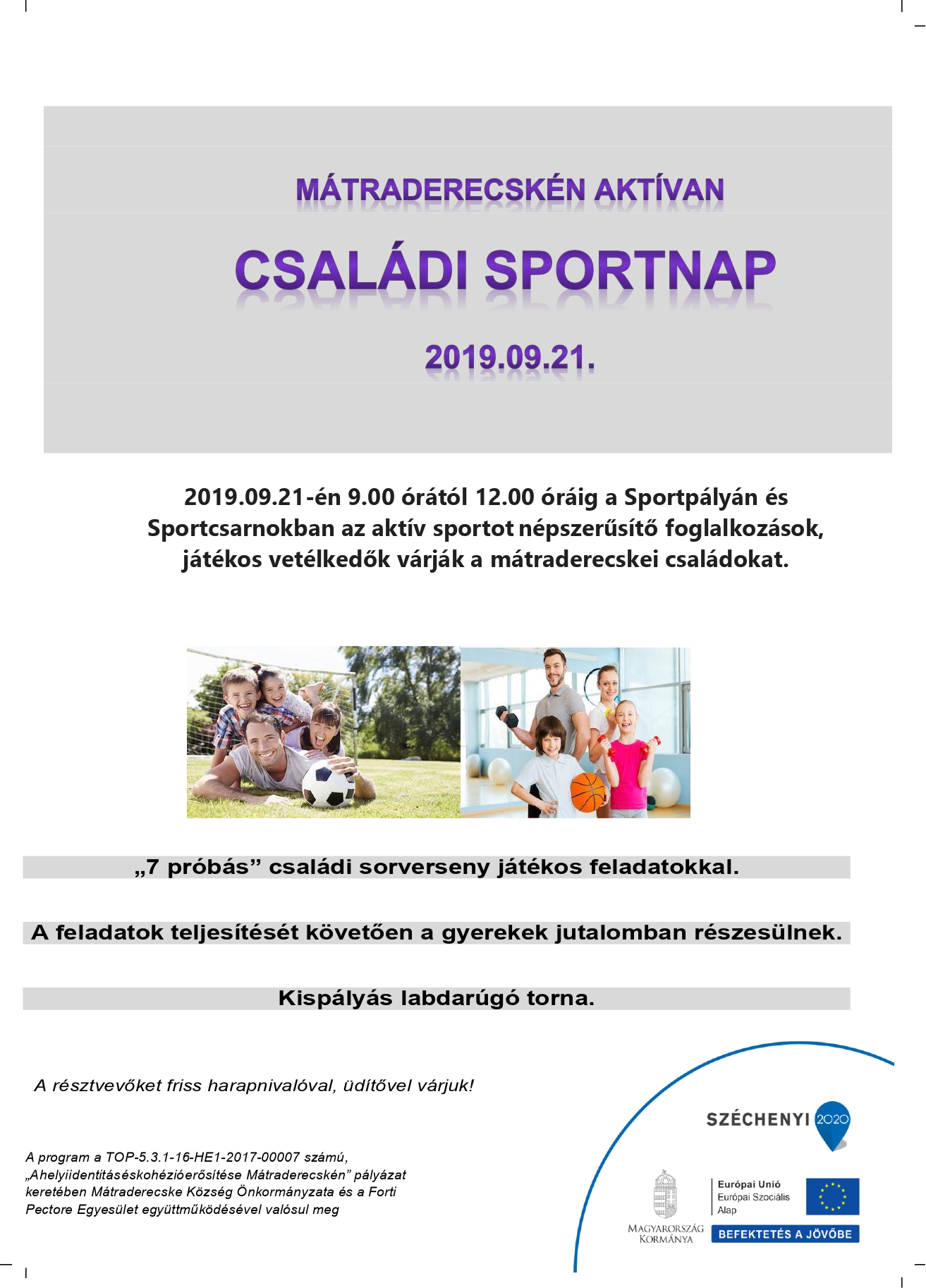 Családi Sportnap 2019.09.21.
